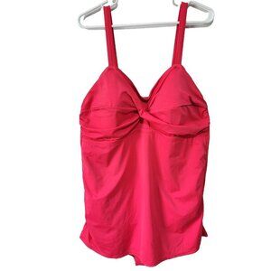 Jantzen Swimsuit One Piece 24W Women's Plus Size Swim Dress Bathing Suit Pink